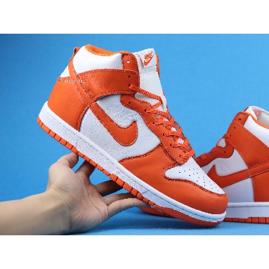 Nike Dunk High SP Syracuse 2021 DD1399-101 White/Orange Blaze Mens Womens Shoes