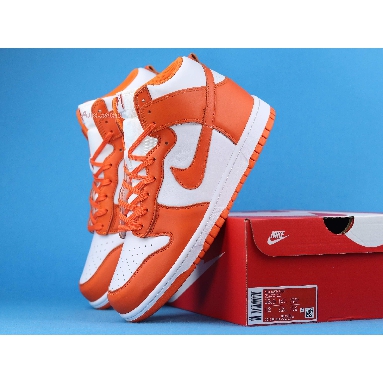 Nike Dunk High SP Syracuse 2021 DD1399-101 White/Orange Blaze Mens Womens Shoes