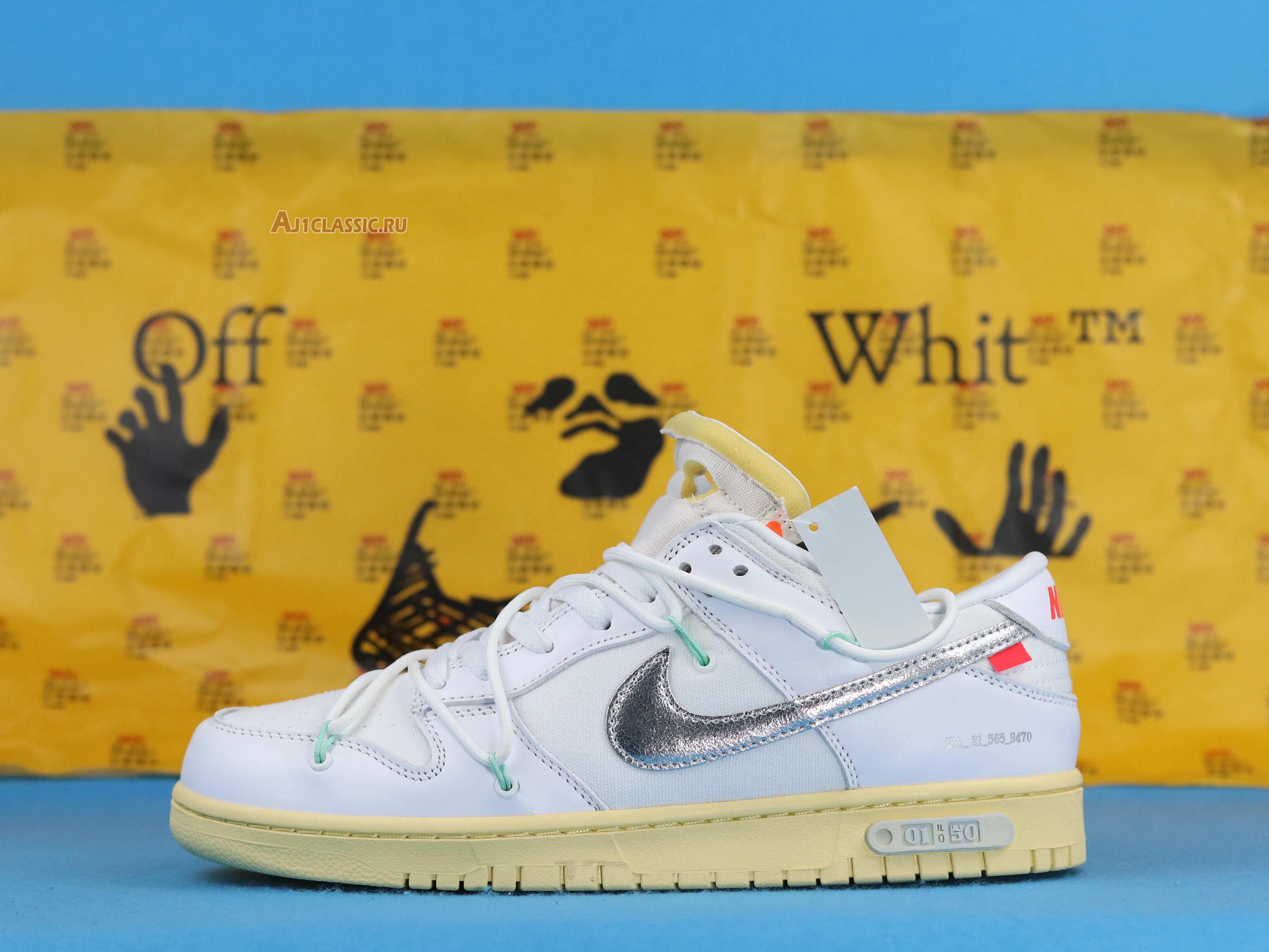 New Off-White x Nike Dunk Low "Lot 01 of 50" DM1602-127 Shoes