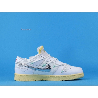 Off-White x Nike Dunk Low Lot 01 of 50 DM1602-127 White/Metallic Silver/Butter Mens Womens Shoes