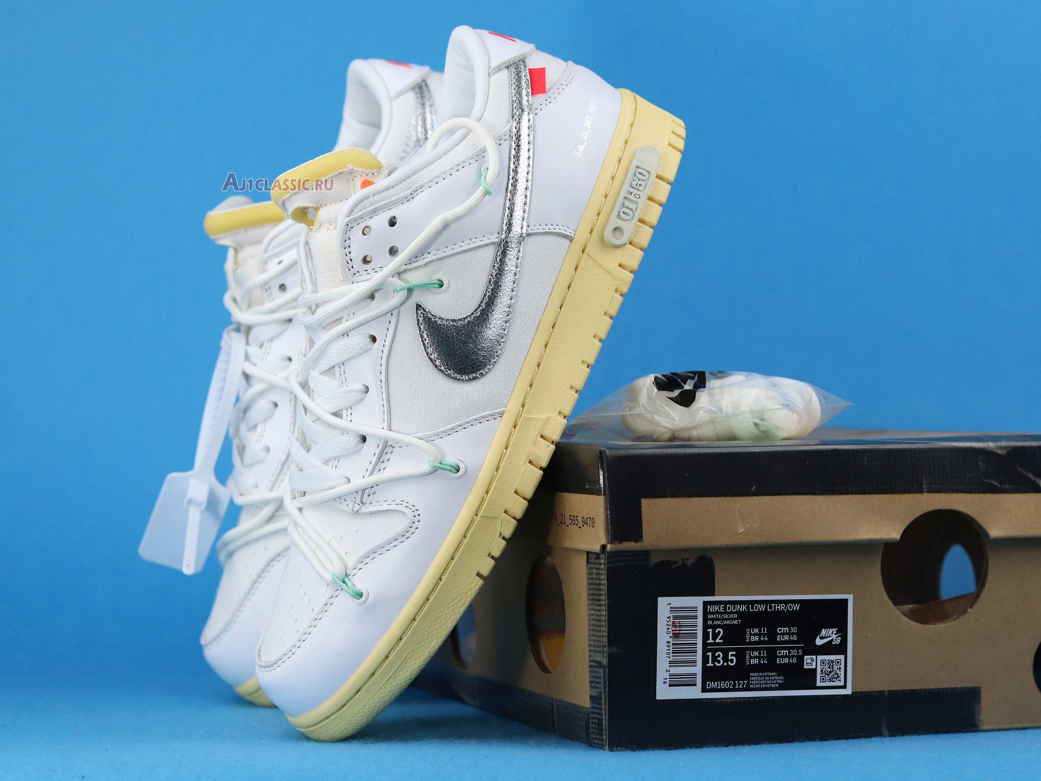 New Off-White x Nike Dunk Low "Lot 01 of 50" DM1602-127 Shoes