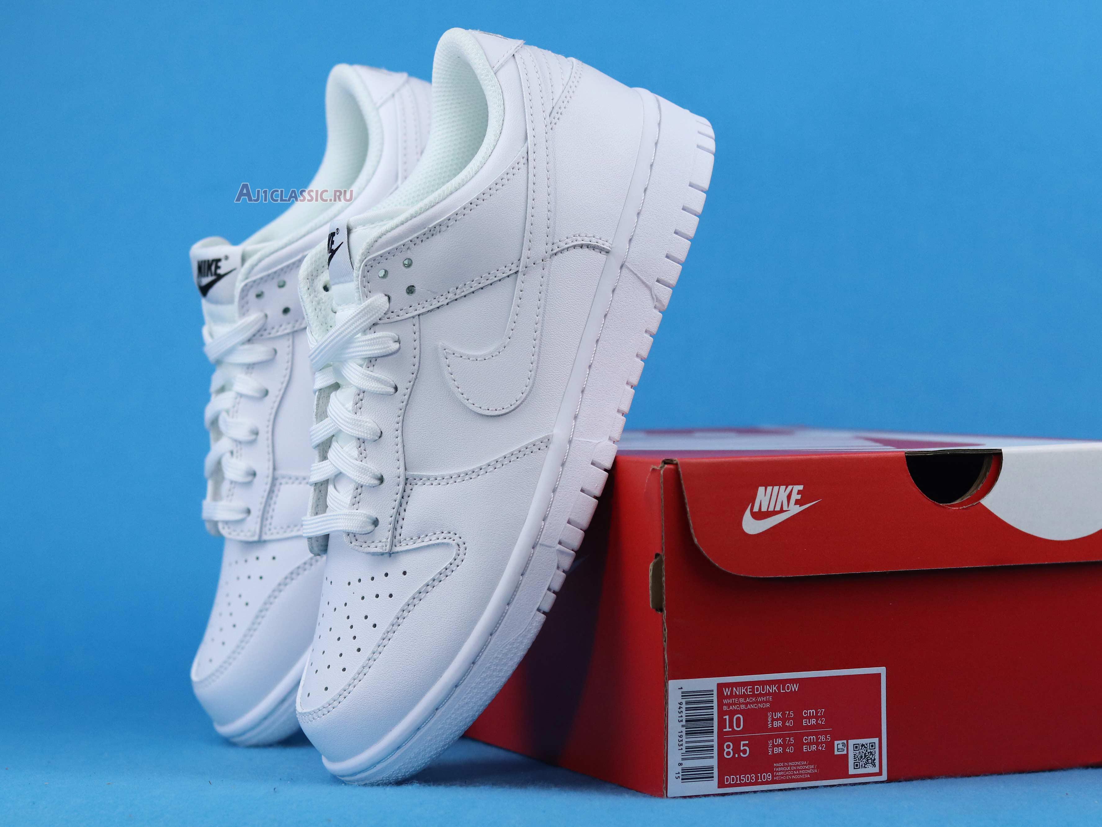 New Nike Dunk Low "Triple White" DD1503-109 Shoes