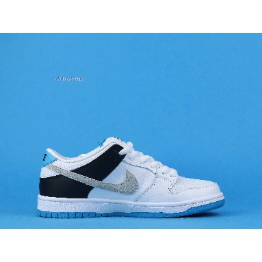 Nike Dunk Low Pro SB Laser Blue BQ6817-101 White/Black/Laser Blue/Neutral Grey Mens Womens Shoes