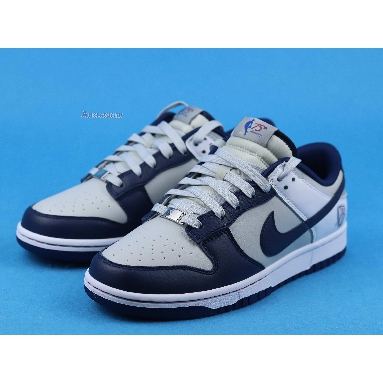 NBA x Nike Dunk Low EMB 75th Anniversary - Nets DD3363-001 Grey Fog/White/Blue Void/Blue Void Mens Womens Shoes