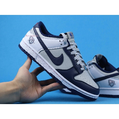 NBA x Nike Dunk Low EMB 75th Anniversary - Nets DD3363-001 Grey Fog/White/Blue Void/Blue Void Mens Womens Shoes