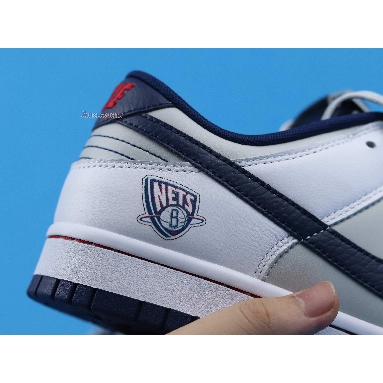 NBA x Nike Dunk Low EMB 75th Anniversary - Nets DD3363-001 Grey Fog/White/Blue Void/Blue Void Mens Womens Shoes