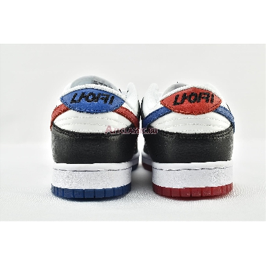 Nike Dunk Low Seoul DM7708-100 Black/White-Red-Blue Sneakers