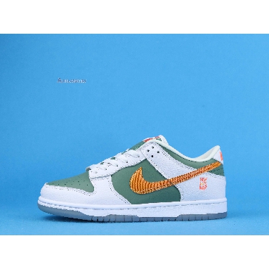 Nike Dunk Low NY vs NY DN2489-300 White/Grenn-Orange Mens Womens Shoes