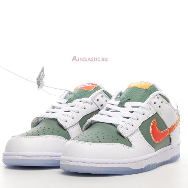 Nike Dunk Low NY vs NY DN2489-300 White/Grenn-Orange Sneakers