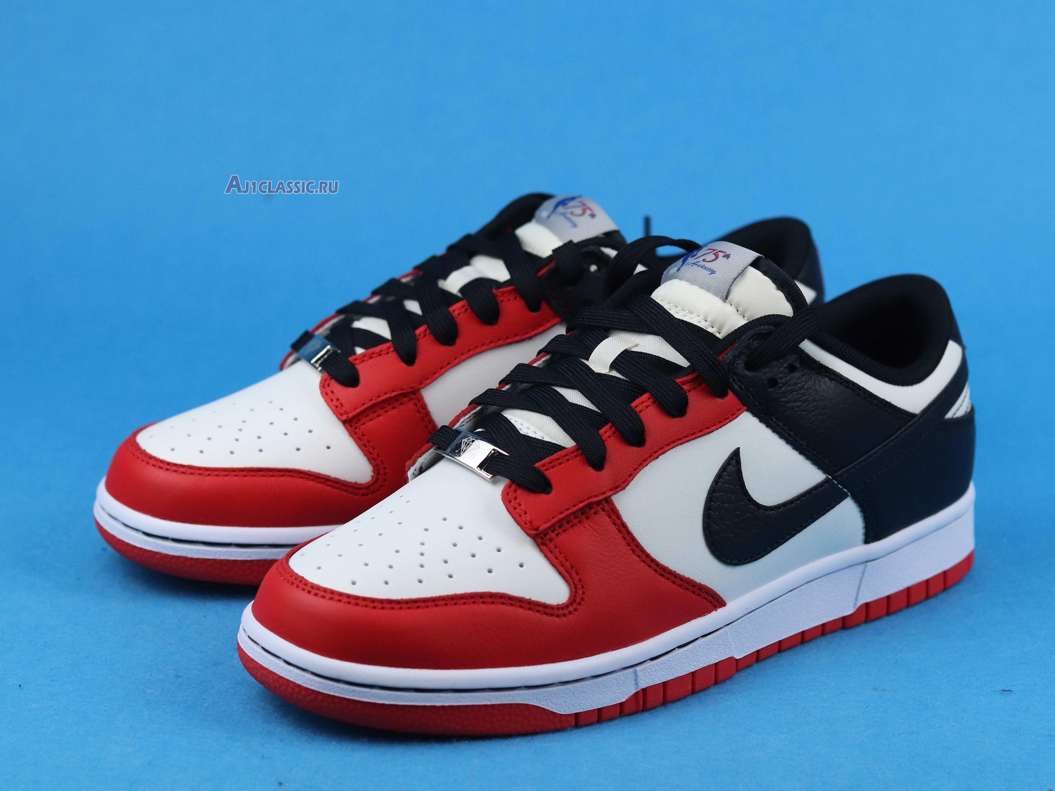 NBA x Nike Dunk Low EMB "75th Anniversary - Bulls" DD3363-100