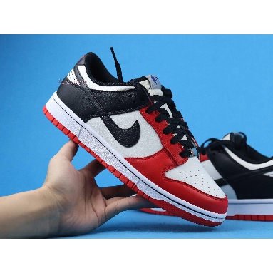 NBA x Nike Dunk Low EMB 75th Anniversary - Bulls DD3363-100 Sail/Black/Black/Chile Red Sneakers