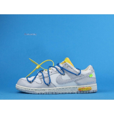 Off-White x Nike Dunk Low Lot 10 of 50 DM1602-112 Sail/Neutral Grey/Battle Blue Mens Womens Shoes