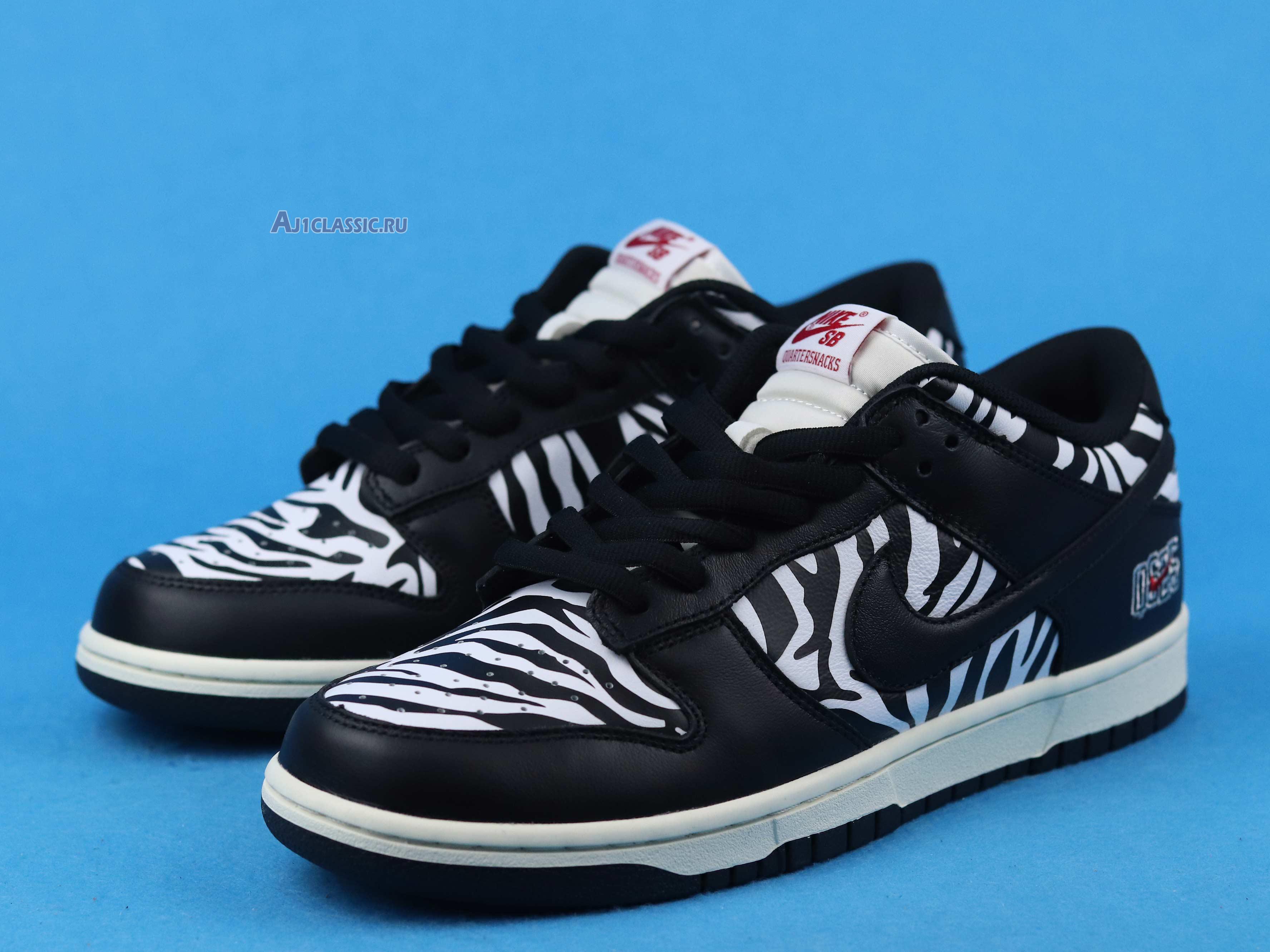 New Quartersnacks x Nike Dunk Low SB "Little Debbies Zebra Cakes" DM3510-001 Shoes