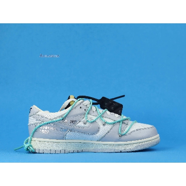 Off-White x Nike Dunk Low Lot 04 of 5 DM1602-114 Sail/Neutral Grey/Green Glow Mens Womens Shoes