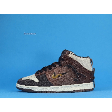 Bodega x Nike Dunk High Legend CZ8125-200 Fauna Brown/Rustic/Velvet Brown/Multi-Color Mens Womens Shoes