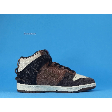 Bodega x Nike Dunk High Legend CZ8125-200 Fauna Brown/Rustic/Velvet Brown/Multi-Color Mens Womens Shoes