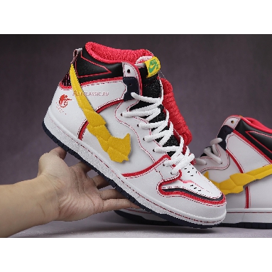 Gundam x Nike Dunk High SB Project Unicorn - RX-0 DH7717-100 White/Amarillo/Red-Yellow Sneakers