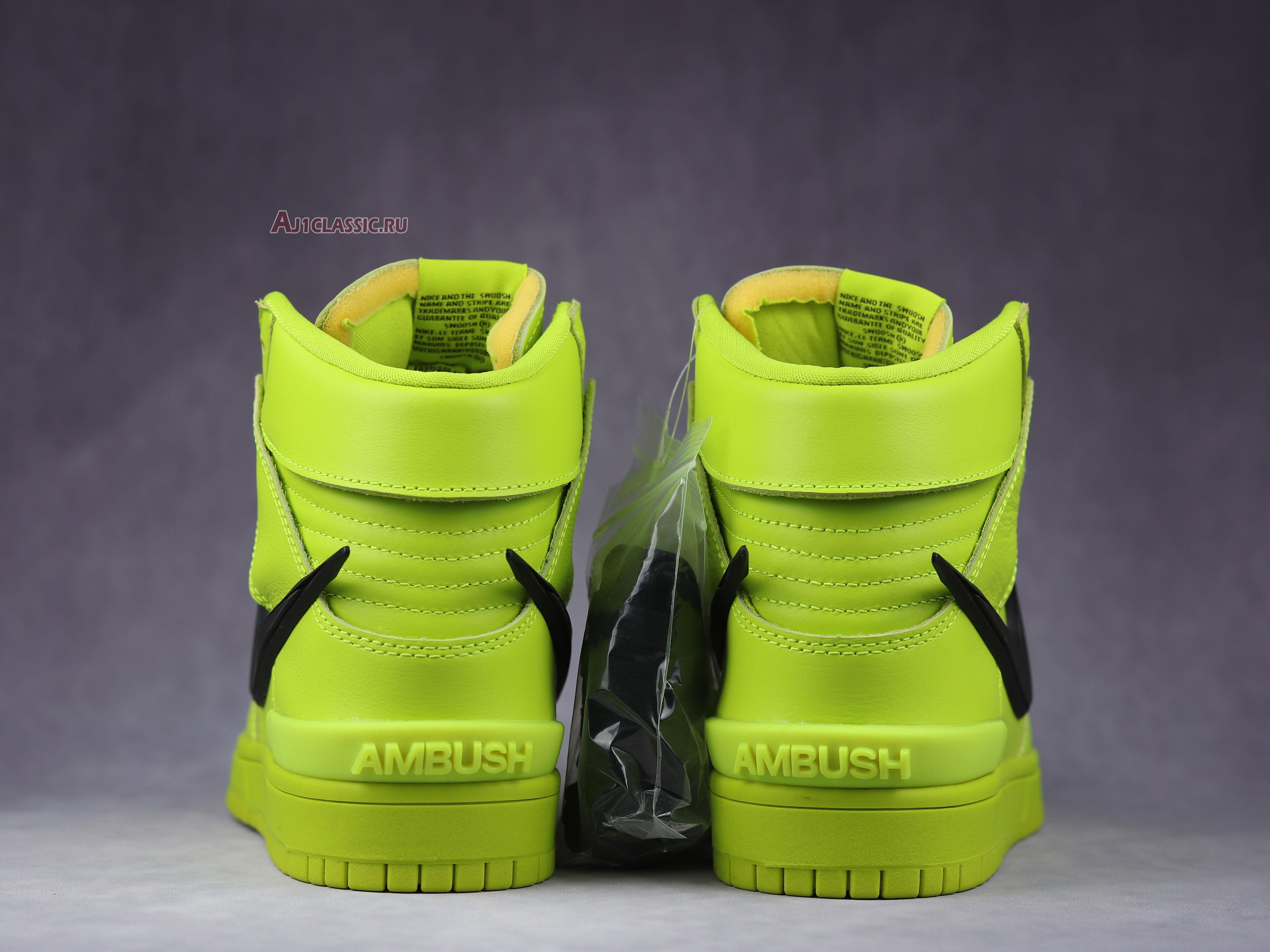 New AMBUSH x Nike Dunk High "Flash Lime" CU7544-300 Shoes