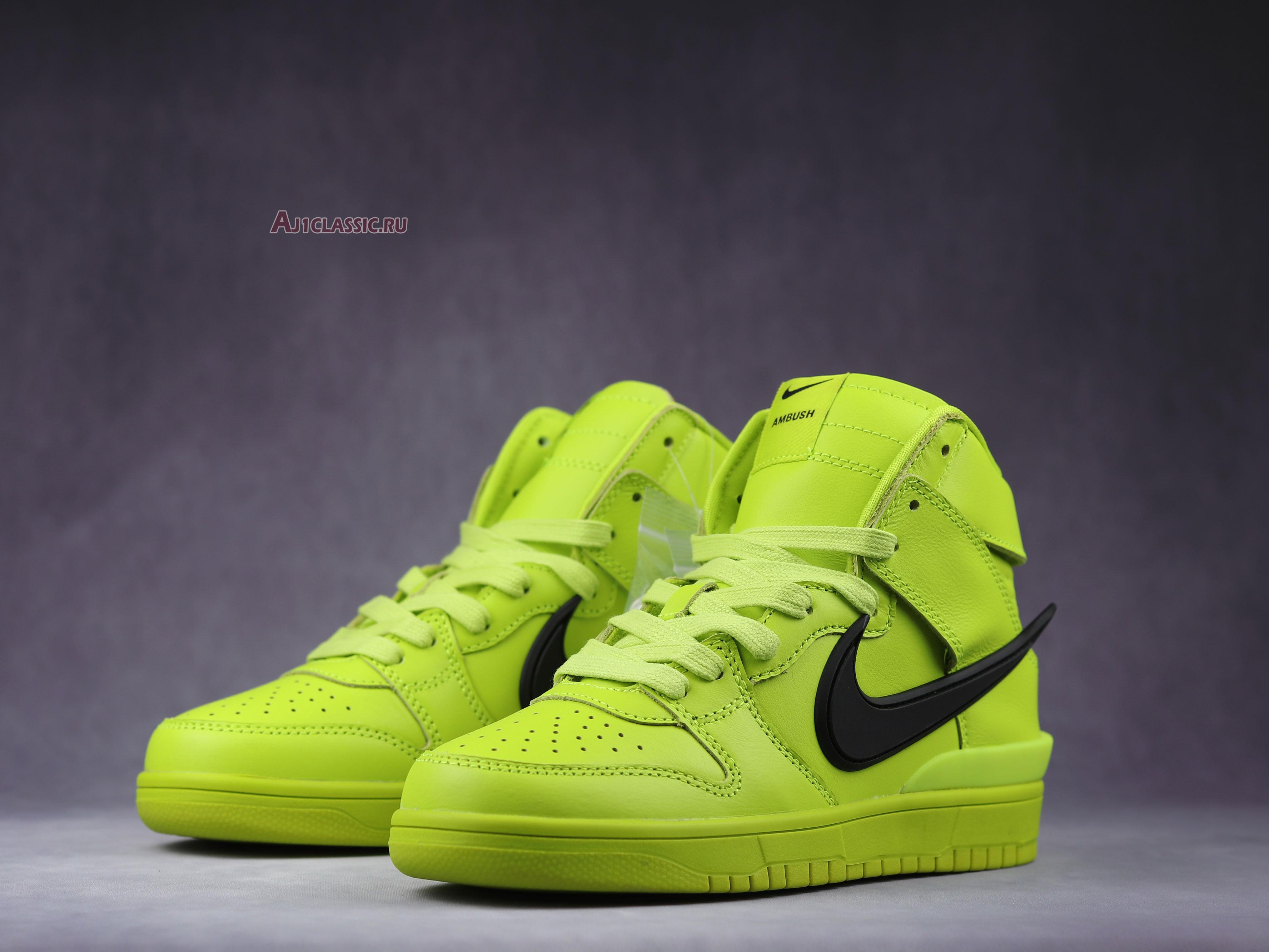 New AMBUSH x Nike Dunk High "Flash Lime" CU7544-300 Shoes