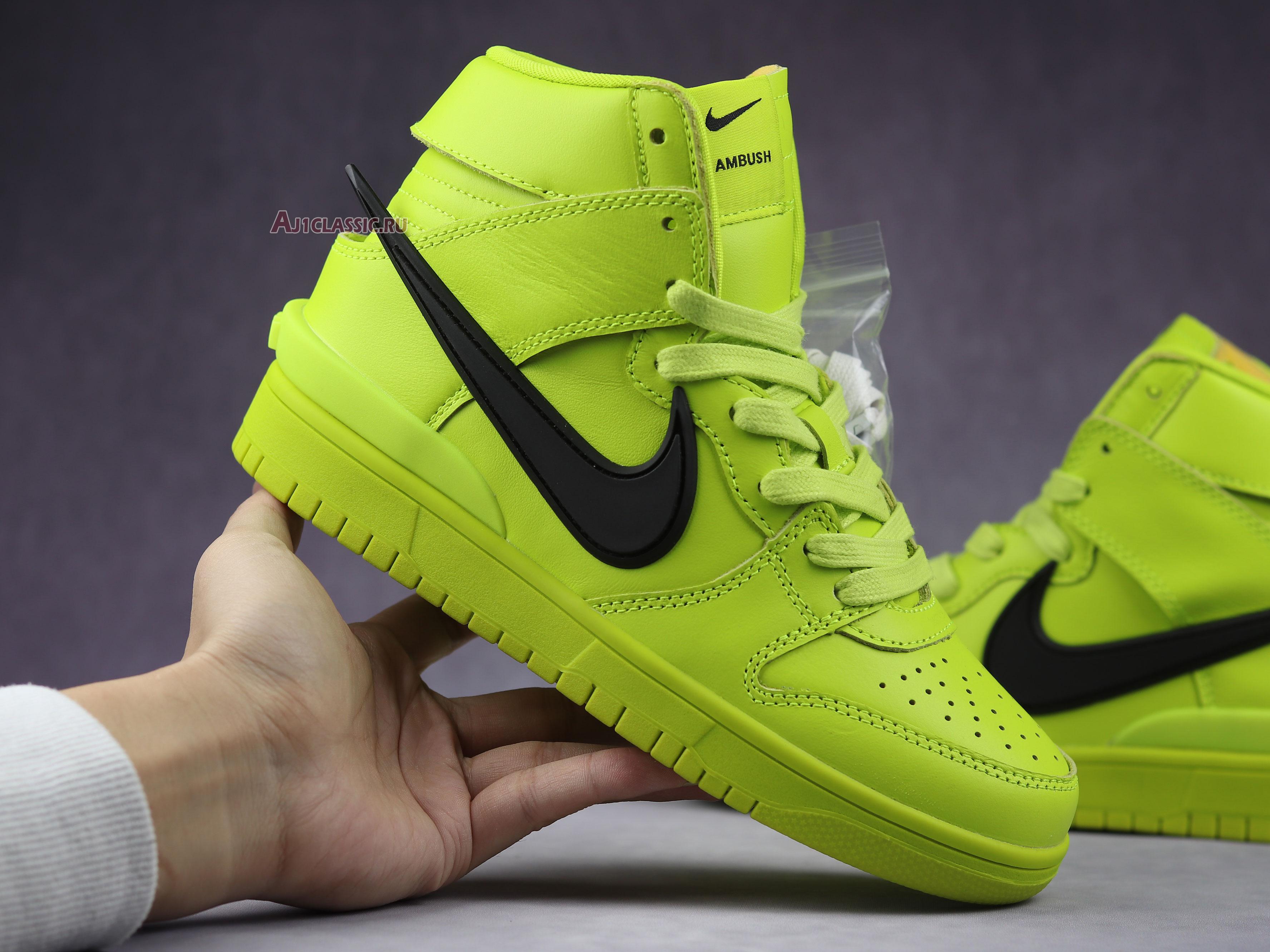 New AMBUSH x Nike Dunk High "Flash Lime" CU7544-300 Shoes