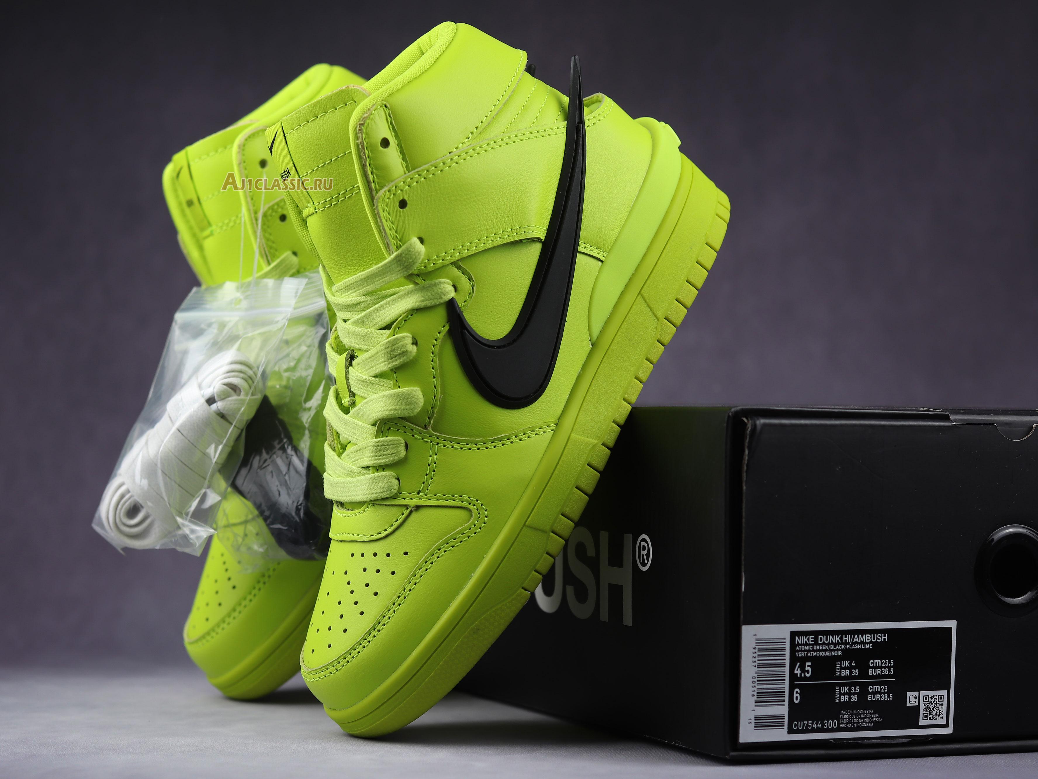 New AMBUSH x Nike Dunk High "Flash Lime" CU7544-300 Shoes