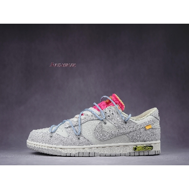 Off-White x Nike Dunk Low Lot 38 of 50 DJ0950-113 Sail/Neutral Grey/Psychic Blue Mens Womens Shoes