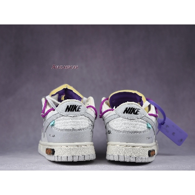 Off-White x Nike Dunk Low Lot 28 of 50 DM1602-111 Sail/Neutral Grey/Hyper Violet-Purple Mens Womens Shoes