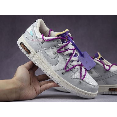 Off-White x Nike Dunk Low Lot 28 of 50 DM1602-111 Sail/Neutral Grey/Hyper Violet-Purple Mens Womens Shoes