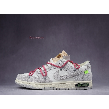 Off-White x Nike Dunk Low Lot 17 of 50 DJ0950-117 Sail/Neutral Grey/Hyper Pink Mens Womens Shoes