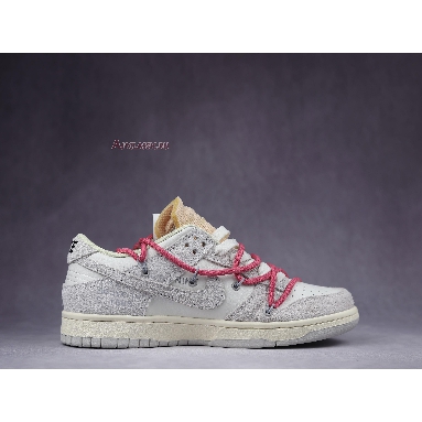 Off-White x Nike Dunk Low Lot 17 of 50 DJ0950-117 Sail/Neutral Grey/Hyper Pink Mens Womens Shoes