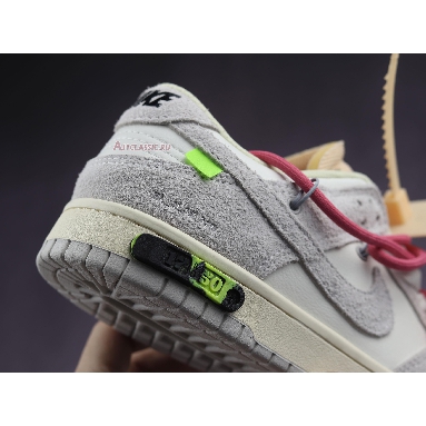 Off-White x Nike Dunk Low Lot 17 of 50 DJ0950-117 Sail/Neutral Grey/Hyper Pink Mens Womens Shoes