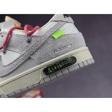 Off-White x Nike Dunk Low Lot 17 of 50 DJ0950-117 Sail/Neutral Grey/Hyper Pink Mens Womens Shoes