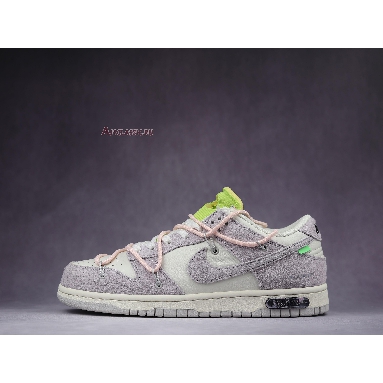 Off-White x Nike Dunk Low Lot 12 of 50 DJ0950-100 Sail/Neutral Grey/Crimson Tint-Pink Mens Womens Shoes