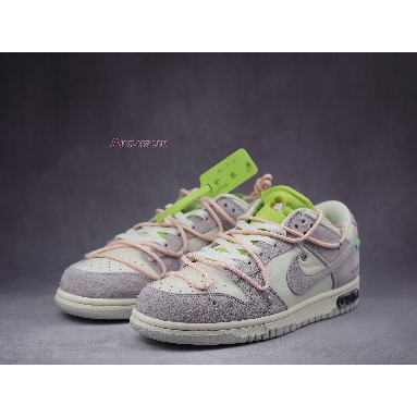 Off-White x Nike Dunk Low Lot 12 of 50 DJ0950-100 Sail/Neutral Grey/Crimson Tint-Pink Mens Womens Shoes