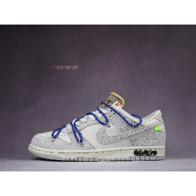 Off-White x Nike Dunk Low Lot 32 of 50 DJ0950-104 Sail/Neutral Grey/Racer Blue Mens Womens Shoes