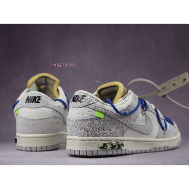 Off-White x Nike Dunk Low Lot 32 of 50 DJ0950-104 Sail/Neutral Grey/Racer Blue Mens Womens Shoes