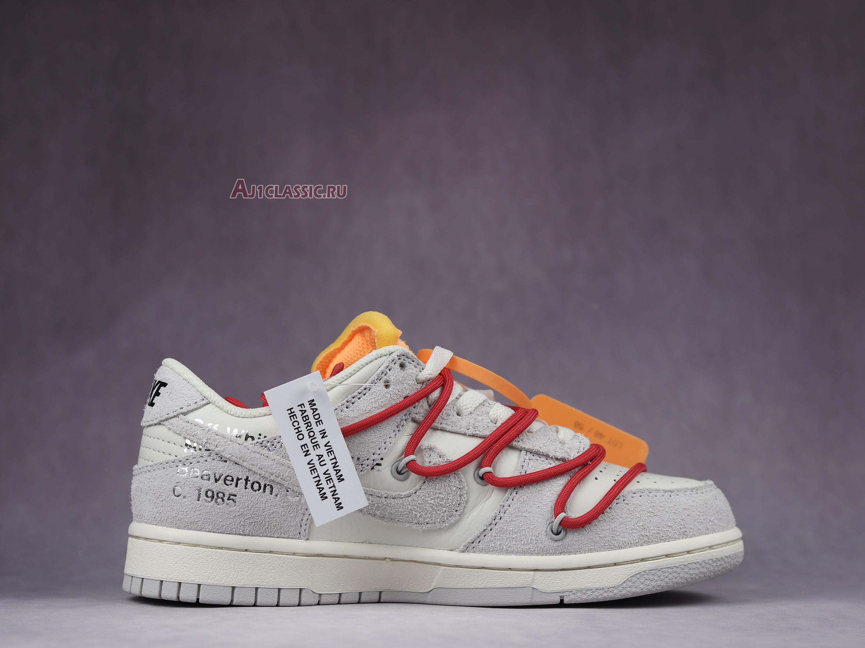 New Off-White x Nike Dunk Low "Lot 40 of 50" DJ0950-103 Shoes