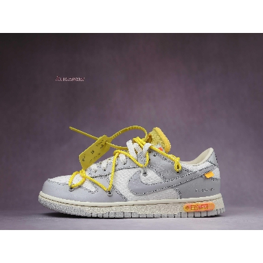 Off-White x Nike Dunk Low Lot 29 of 50 DM1602-103 Sail/Neutral Grey/Opti Yellow Mens Womens Shoes