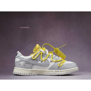 Off-White x Nike Dunk Low Lot 29 of 50 DM1602-103 Sail/Neutral Grey/Opti Yellow Mens Womens Shoes