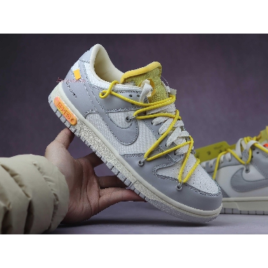 Off-White x Nike Dunk Low Lot 29 of 50 DM1602-103 Sail/Neutral Grey/Opti Yellow Mens Womens Shoes