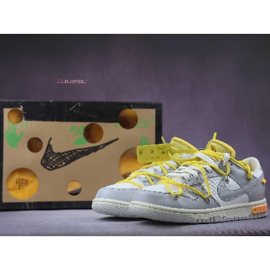 Off-White x Nike Dunk Low Lot 29 of 50 DM1602-103 Sail/Neutral Grey/Opti Yellow Mens Womens Shoes