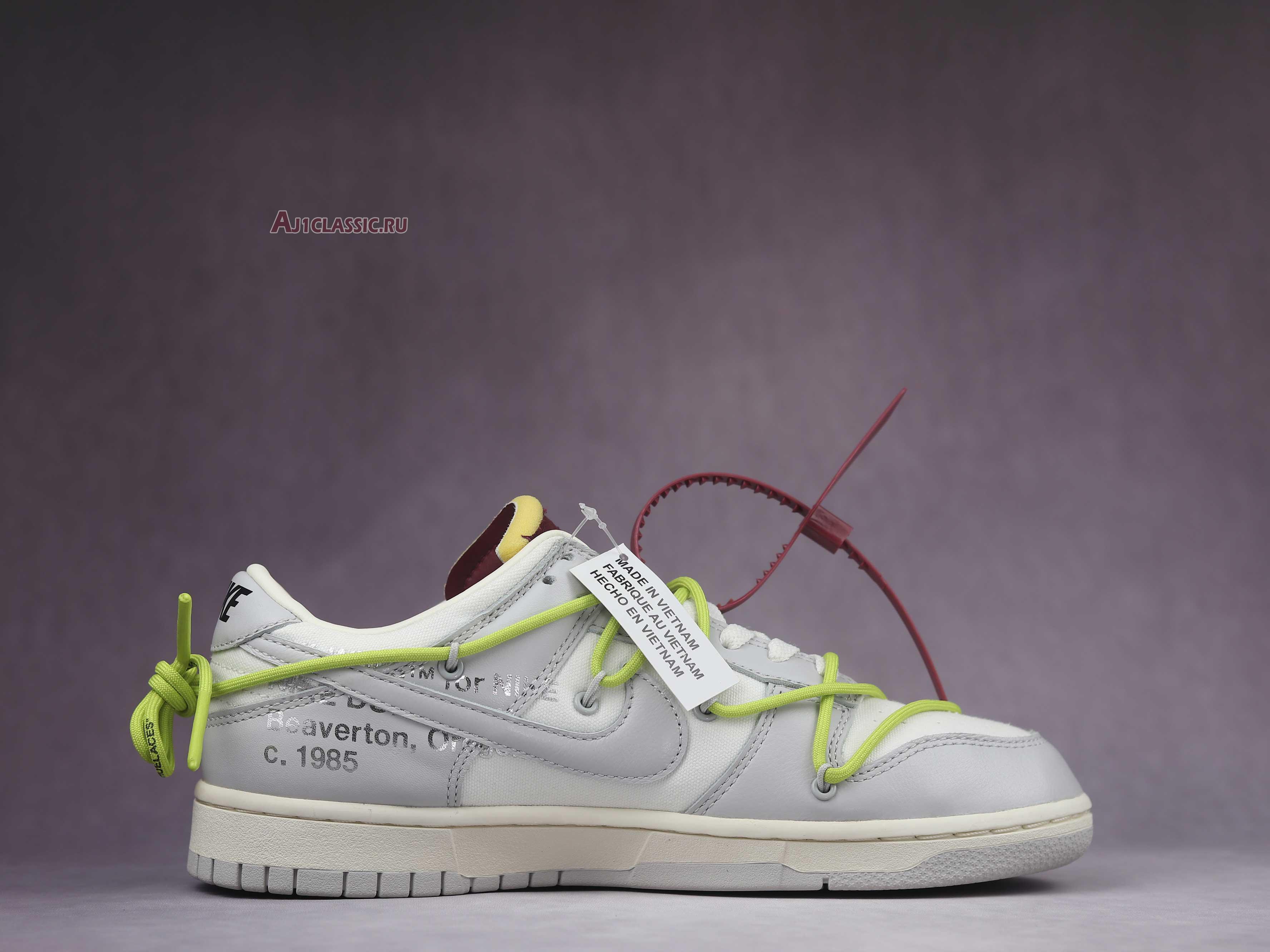 New Off-White x Nike Dunk Low "Lot 08 of 50" DM1602-106 Shoes