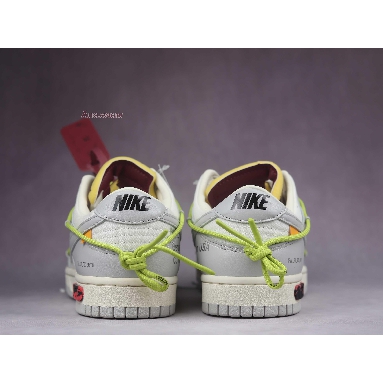 Off-White x Nike Dunk Low Lot 08 of 50 DM1602-106 Sail/Neutral Grey-Green Mens Womens Shoes