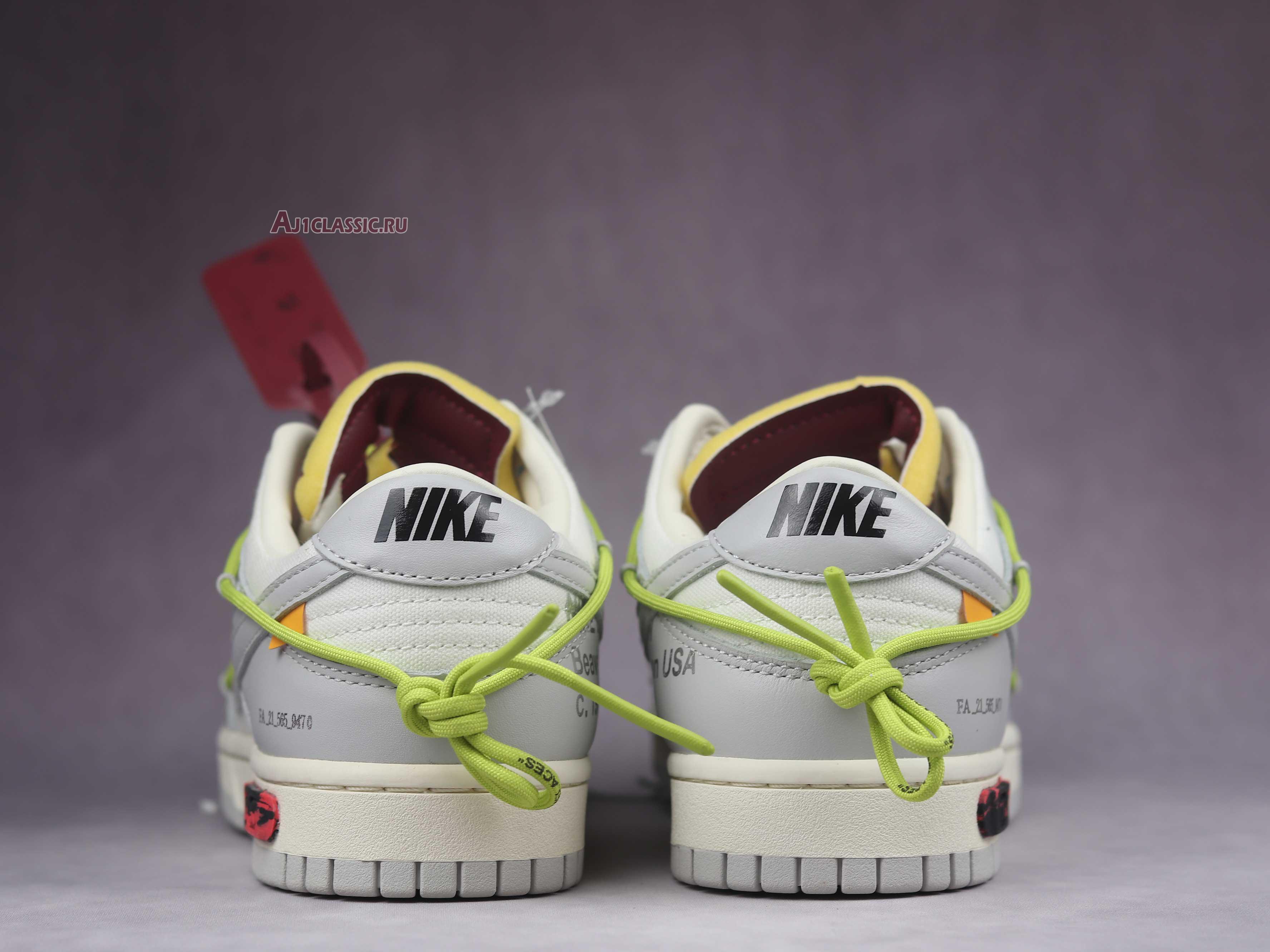 New Off-White x Nike Dunk Low "Lot 08 of 50" DM1602-106 Shoes