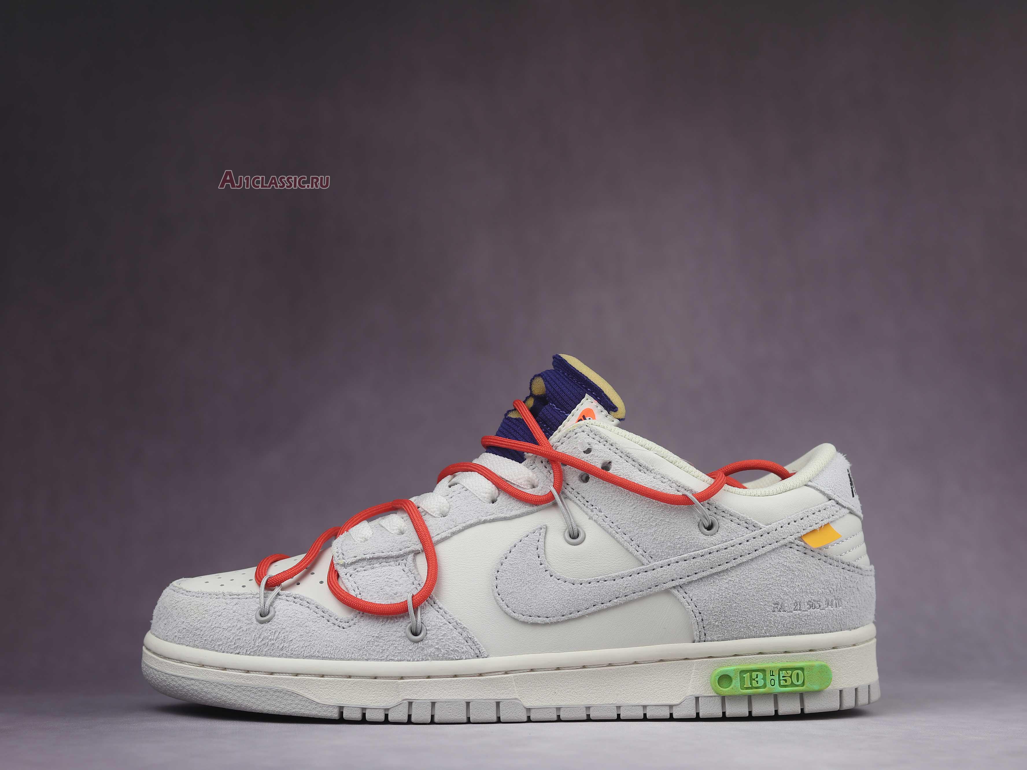 New Off-White x Nike Dunk Low "Lot 13 of 50" DJ0950-110 Shoes