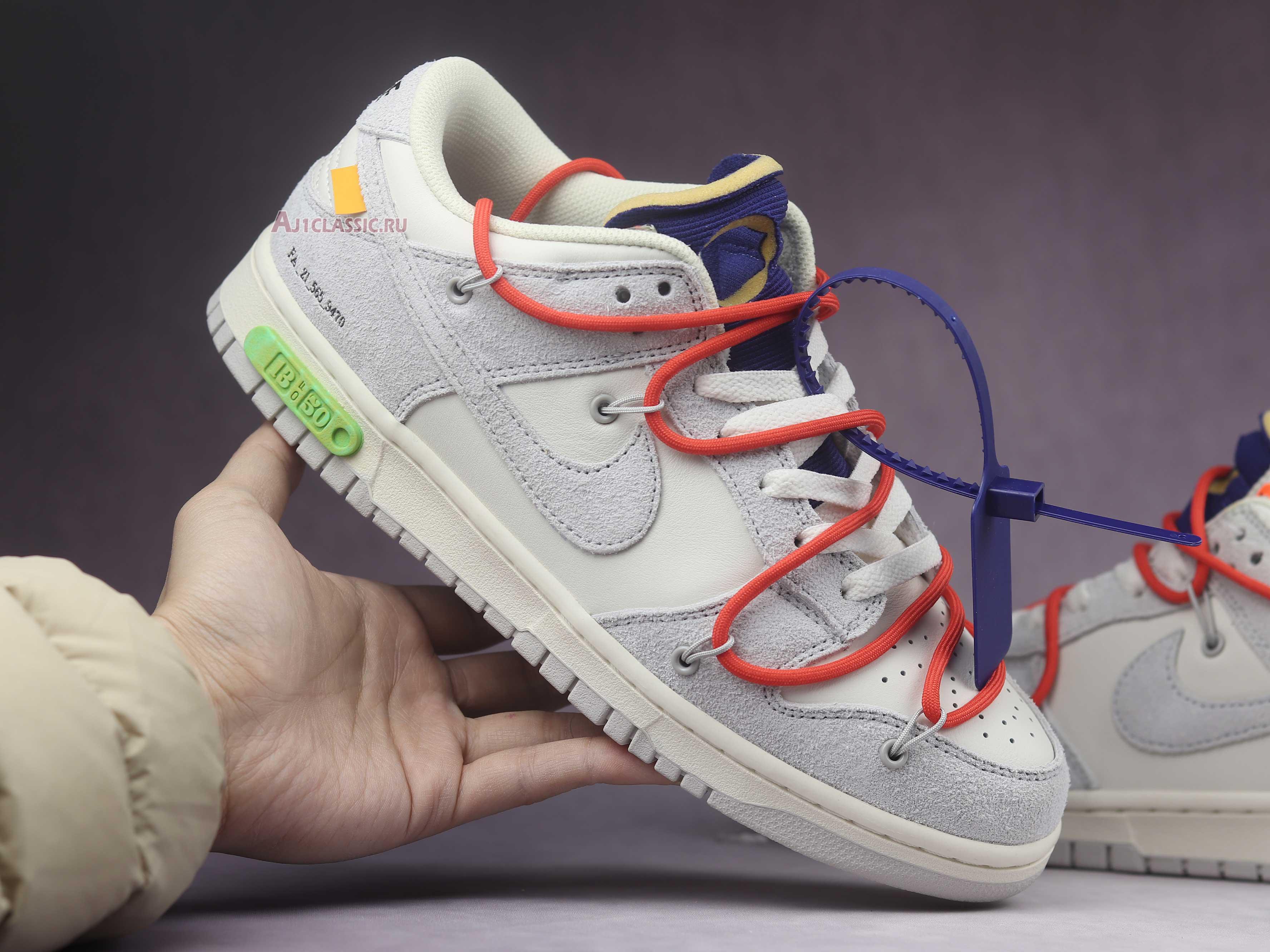 New Off-White x Nike Dunk Low "Lot 13 of 50" DJ0950-110 Shoes