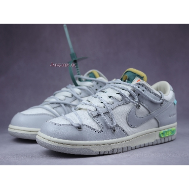 Off-White x Nike Dunk Low Lot 42 of 50 DM1602-117 Sail/Neutral Grey/Light Bone Mens Womens Shoes