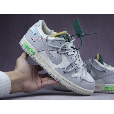 Off-White x Nike Dunk Low Lot 42 of 50 DM1602-117 Sail/Neutral Grey/Light Bone Mens Womens Shoes