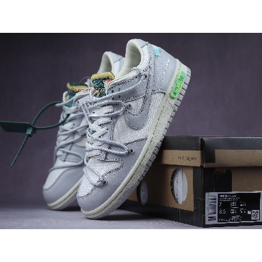 Off-White x Nike Dunk Low Lot 42 of 50 DM1602-117 Sail/Neutral Grey/Light Bone Mens Womens Shoes