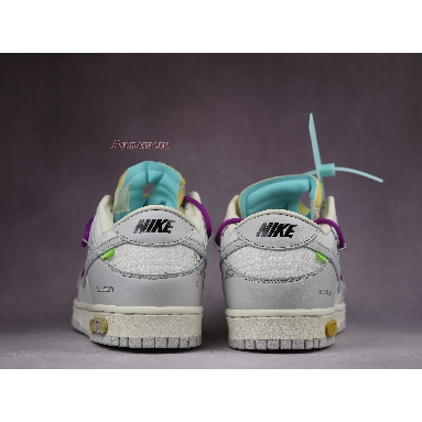 Off-White x Nike Dunk Low Lot 21 of 50 DM1602-100 Sail/Neutral Grey/Hyper Violet Mens Womens Shoes